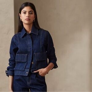 Banana Republic Dark Wash Denim Jean Jacket